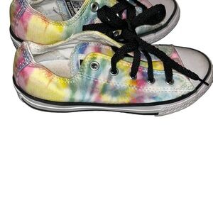 Converse all star chuck Taylor’s tie dye rainbow sneakers size 13 girls kids